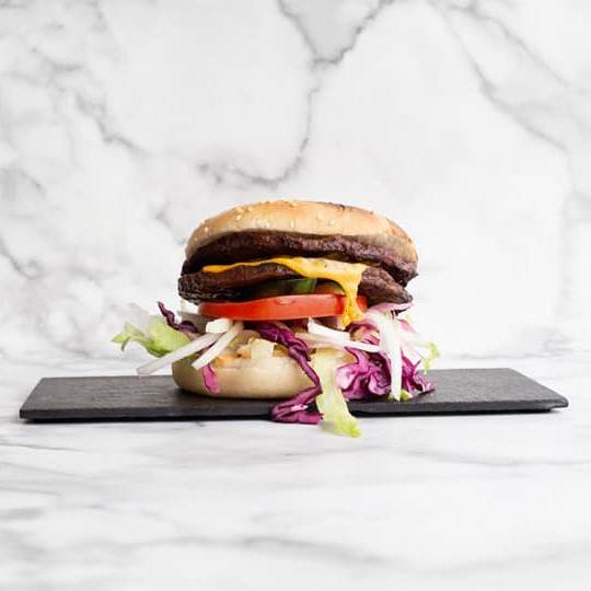 juicy burgers served at Rodi Pizza and Grill in Ipswich